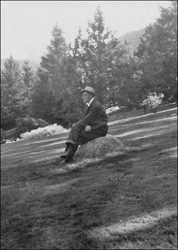 1943: Grandpa Fred in Lithia Park. Photo.
